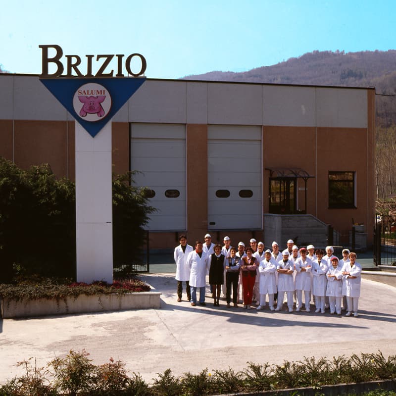 1985 il nuovo stabilimento del salumificio Brizio a Venasca